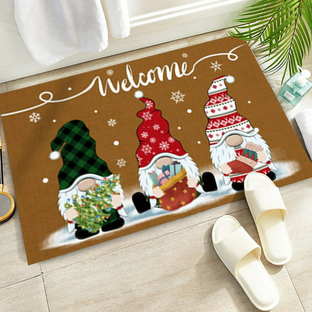 Christmas Mat Outdoor Carpet Doormat Home Decor Ornament 40x60cm